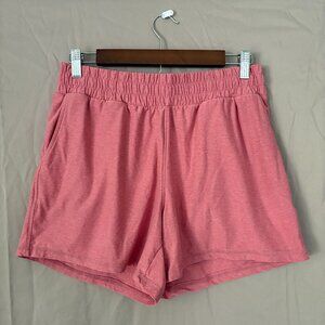 Athetic Womens Buttercore Shorts Size 8-10 Blush Pink Athlesiure Gym Sporty Soft